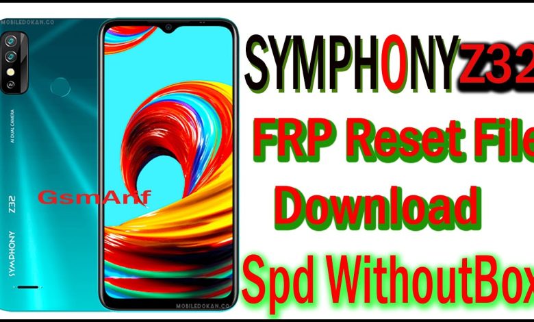 Symphony Z32 FRP Reset File Download 2023